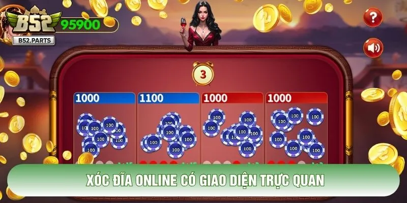 Xóc đĩa online có giao diện trực quan