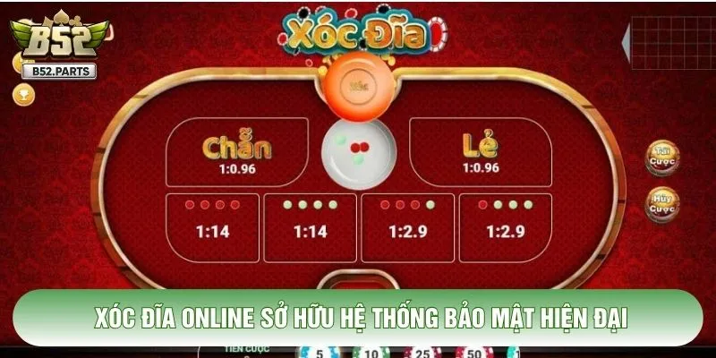 Xóc đĩa online sở hữu hệ thống bảo mật hiện đại